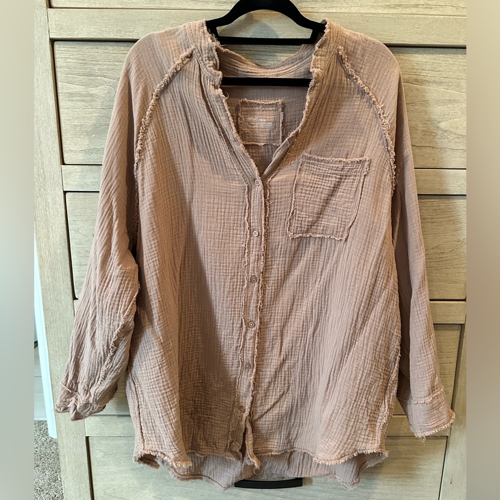 Aerie oversized beach coverup